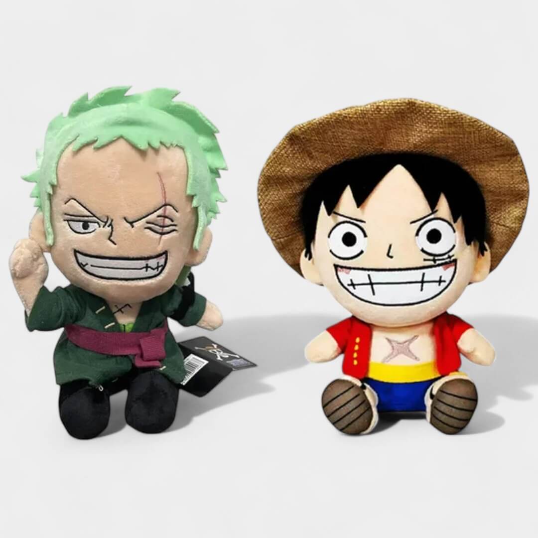 PELÚCIA DO ZORO E LUFFY ONE PIECE