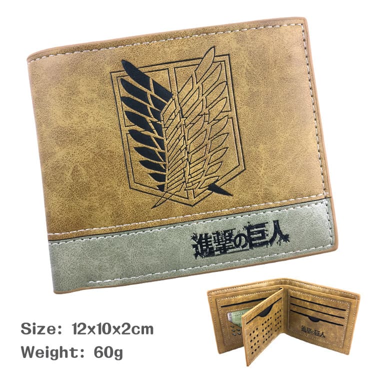 CARTEIRA DE COURO ATTACK ON TITAN