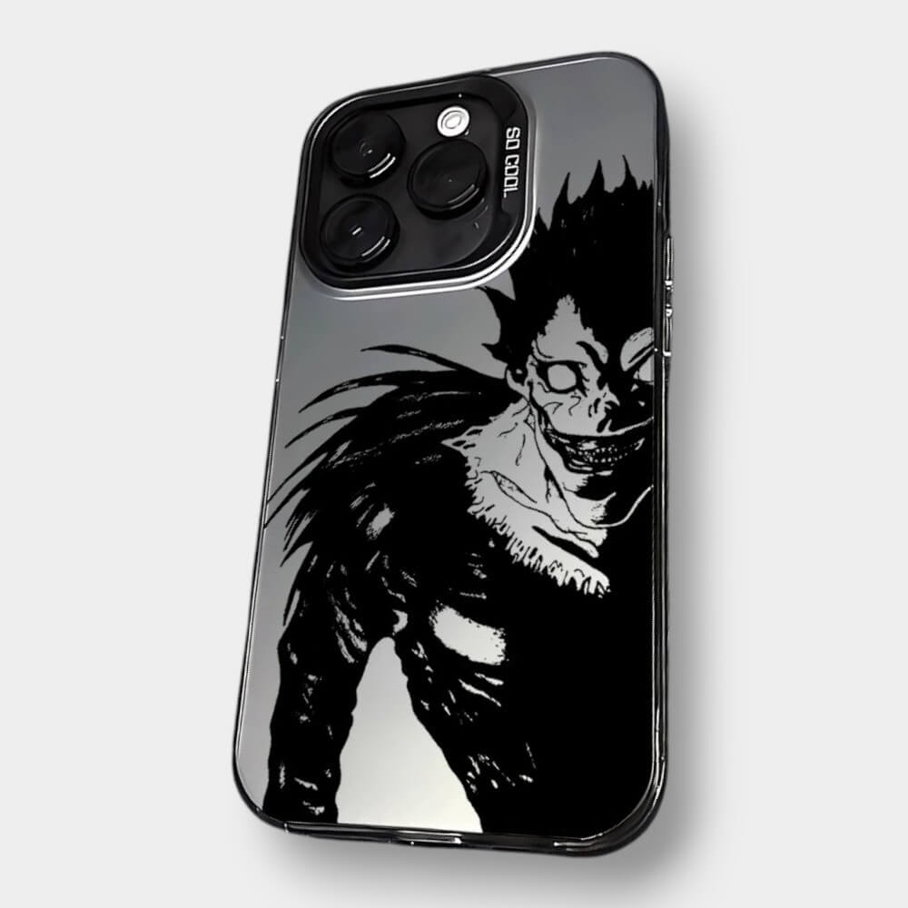 CAPINHA DE IPHONE RYUK DEATH NOTE METALIZADO