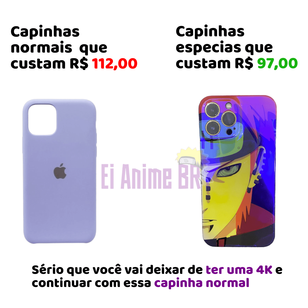 CAPINHA DE IPHONE  SASUKE MODO APELÃO 4K