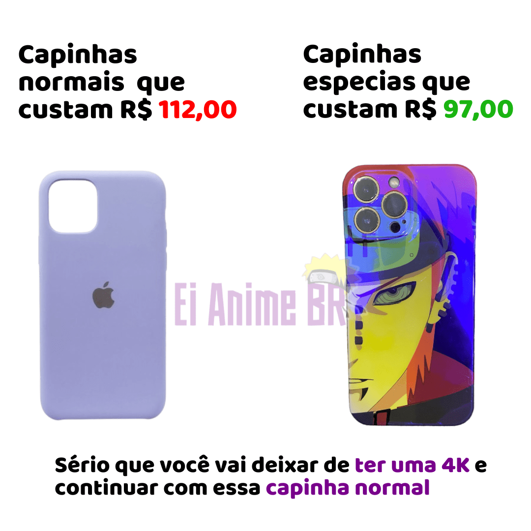 CAPINHA DE IPHONE OBITO 4K