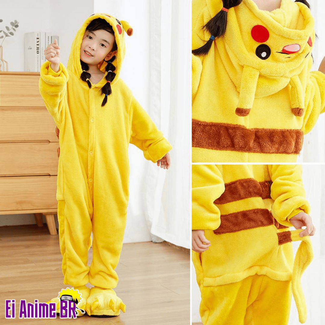 PIJAMA INFANTIL DO PIKACHU