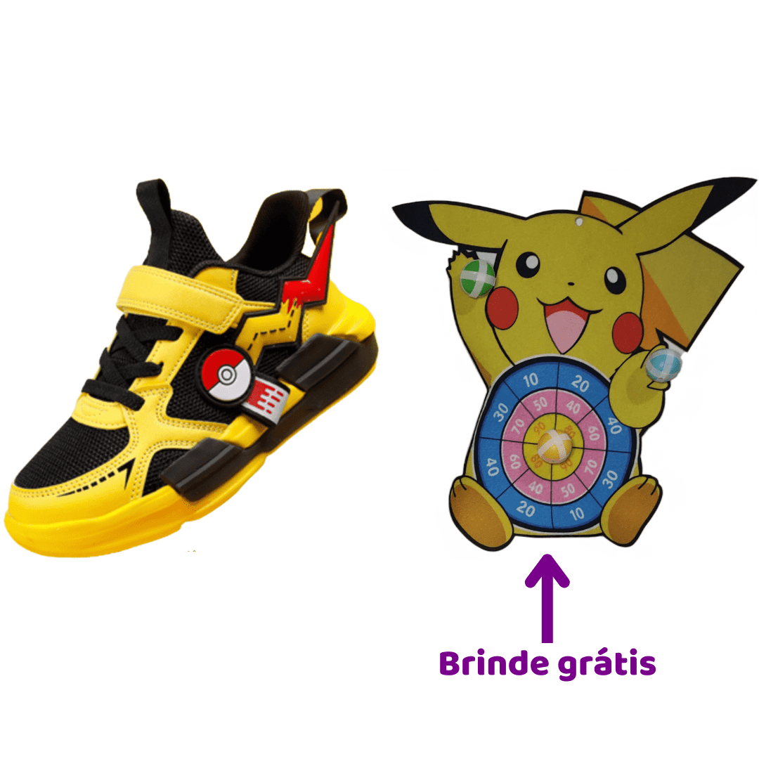 TÊNIS INFANTIL DO POKÉMON GO EXCLUSIVO + BRINDE EXCLUSIVO GRÁTIS