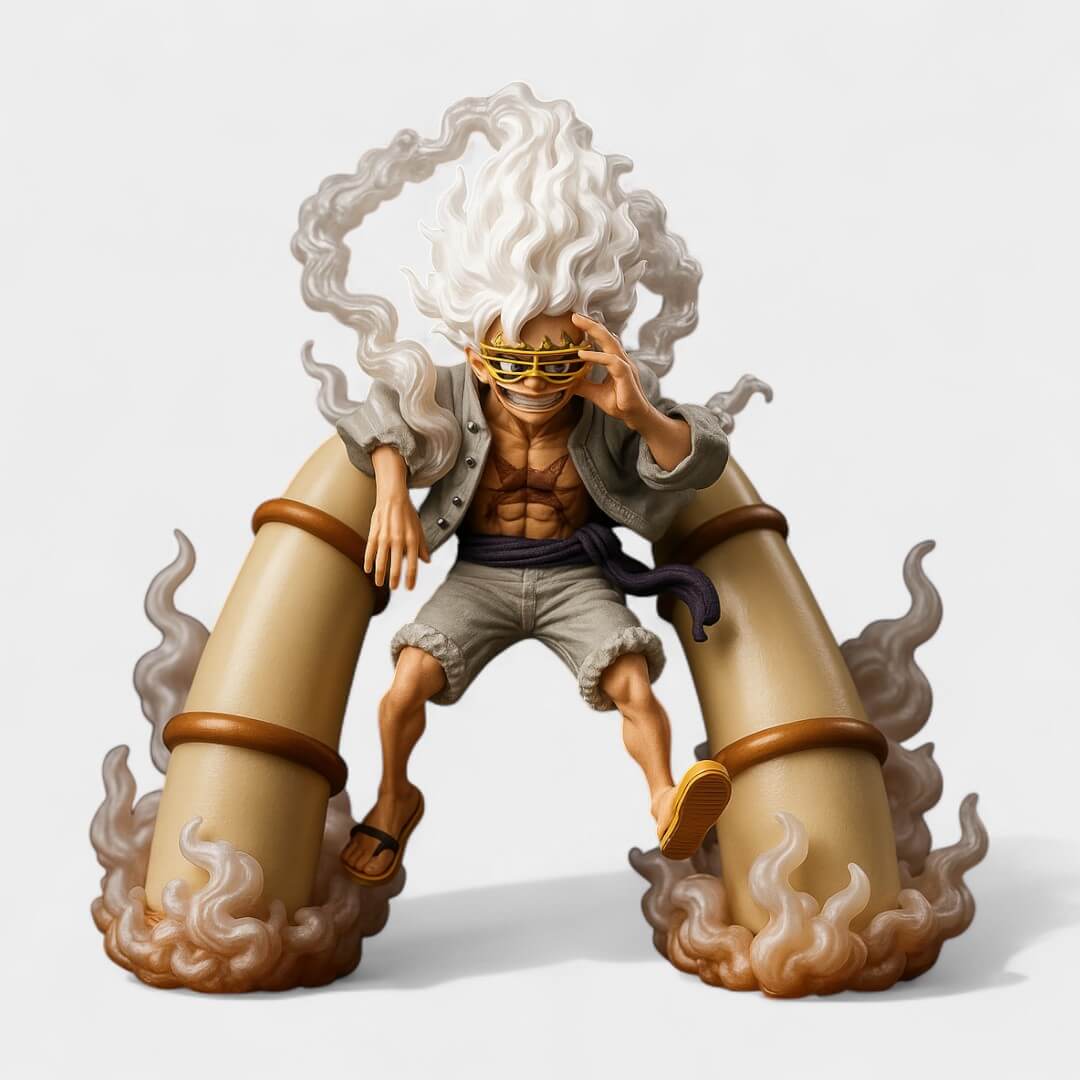 ACTION LUFFY GEAR 5 NAS NUVENS ONE PIECE
