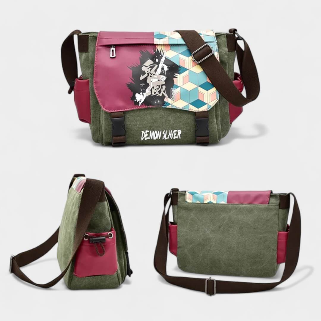 BOLSA DE LADO TRANSVERSAL DEMON SLAYER GIYU TOMIOKA