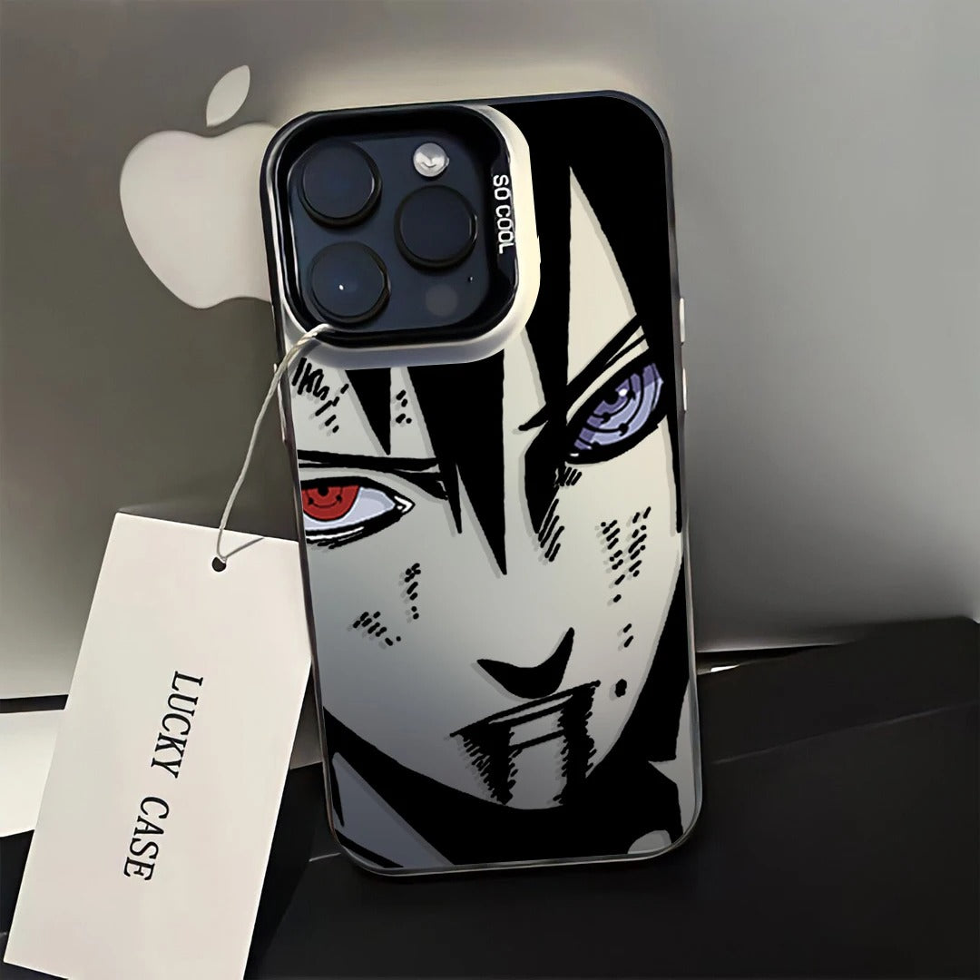 CAPINHA DE IPHONE SASUKE METALIZADO