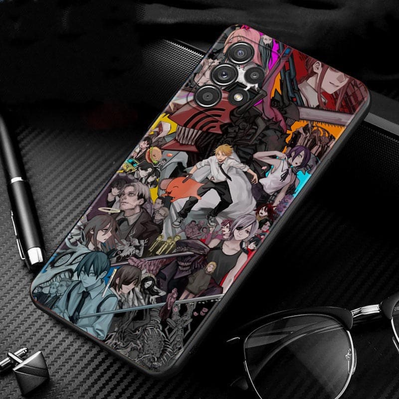 CAPINHA PARA SAMSUNG LINHA "A"  CHAINSAW MAN PERSONAGENS